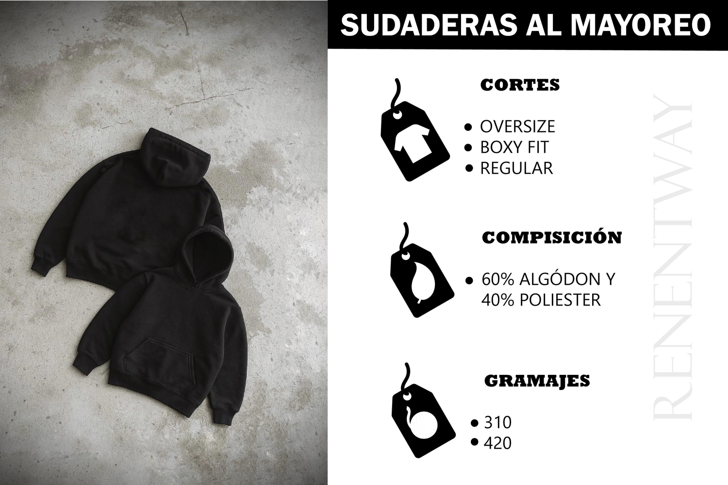 HODDIES SUDADERAS MAYOREO
