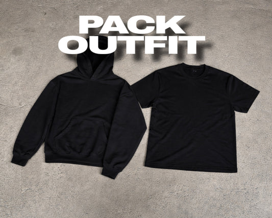 Pack Outfit - 1 hoddie overize + 1 playera semioversize 300G