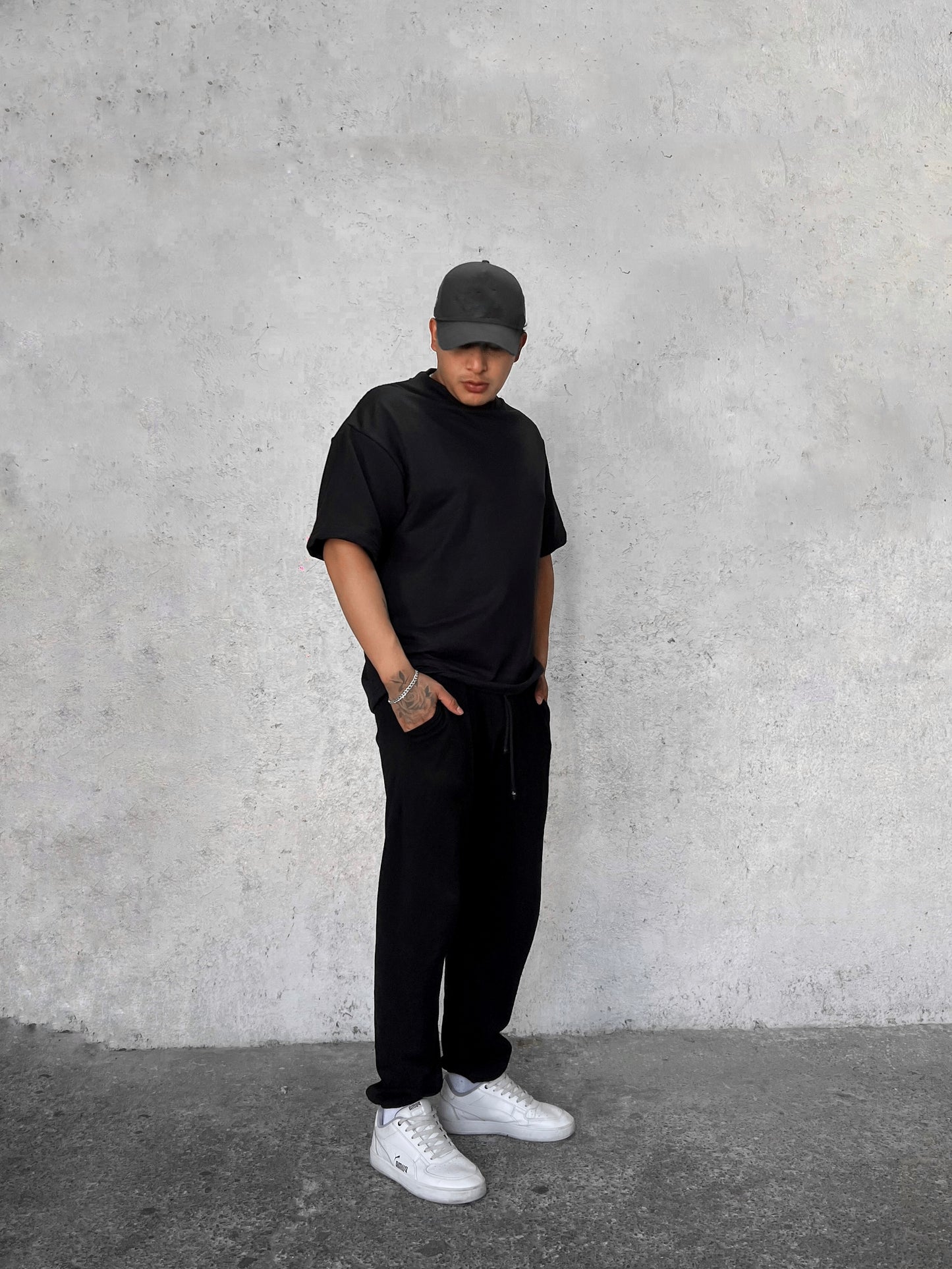 PLAYERA OVERSIZE FRENCH TERRY 310 gr (solo en negro )